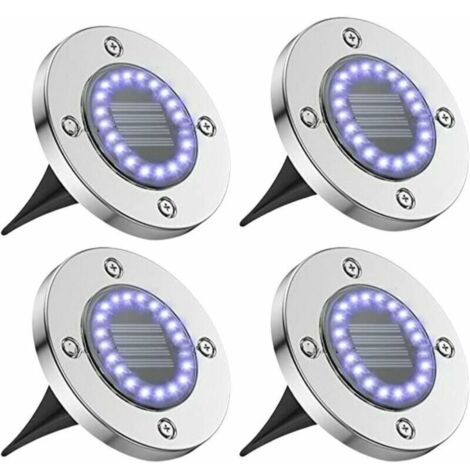 VURAHOME -Lampe Solaire Extérieur Spot Solaire Extérieur Lumière Solaire Extérieur Jardin Terrasse Pelouse Sol Eclairage Projecteur Jardin Escalier Balise Solaire éclairage Solaire Extérieur