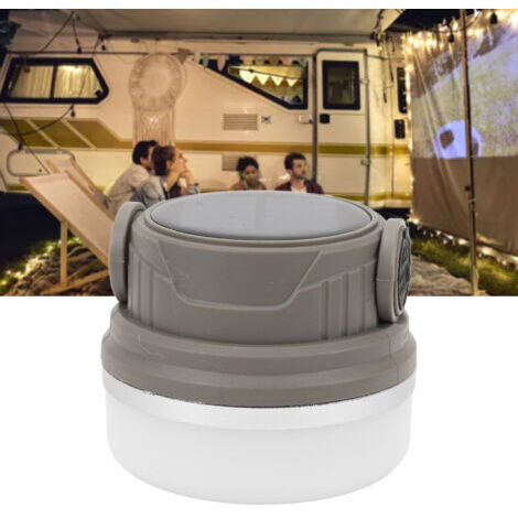VURAHOME - Lanterne de camping 28 LED haute luminosité lampe portable type C lampe de charge pour éclairage extérieur gris,DUBUNS