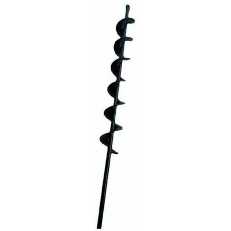 VURAHOME - Le noir foret hélicoïdal à tarière pour bêcheur de terre de plantation de jardin 50mm×450mm.,