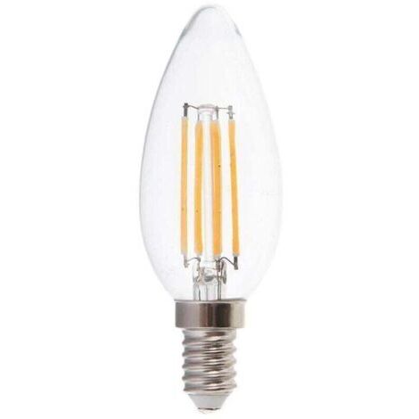 VURAHOME - LED à filament bougie , XU,V-TAC 4 W E14, Blanc froid, produit de haute qualité, longue durée de vie, économe en énergie, sans UV, conforme à CE/RoHS , satisfaction garantie -