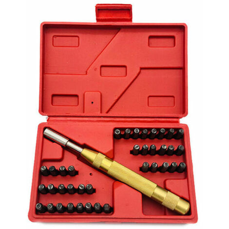 VURAHOME - Lettre a frapper chiffre a frapper frappe a froid lettre a frapper 4mm lettre à frapper 2mm lettres à frapper 10mm numero a frapper chiffres a frappé lettre a frapper 38 pieces