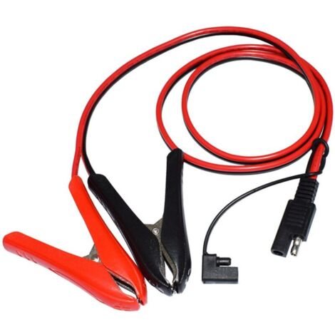VURAHOME - Lilaris 14AWG Pince Crocodile au câble d'extension du connecteur SAE, rallonge d'adaptateur de Prise Sea. Convient à la Plupart des Voitures,Motos,tondeuses à Gazon,VTT,Bateaux,etc.(3Pieds/