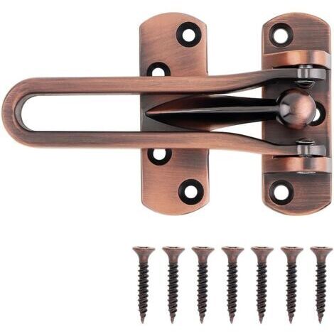 VURAHOME - Loquet de Porte pour sécurité de la maison, barre oscillante, verrous de porte d'entrée secondaire pour maison, hôtel, appartement (Cuivre Antique)
