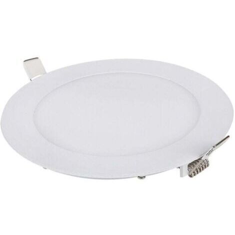 VURAHOME - Lot de 1 Spot Led Encastrable Dimmable, 9W 6000K Blanc Naturel, IP65 Plafonnier Led Salle de Bain, Spot Led Extra Plat 35mm, Diamètre du Trou Φ130-135mm, AC 230V Éclairage de Plafond Pour l