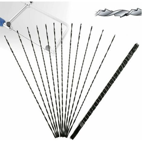 VURAHOME - Lot de 12 lames de scie à chantourner en acier au carbone – Dents en spirale pour coupe précise bois et métal – Longueur 13cm