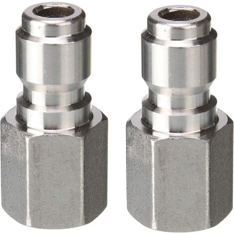 VURAHOME - Lot de 2 raccords rapides en laiton pour nettoyeur haute pression 5000 PSI 1/4 1/4'' Plug with Female NPT