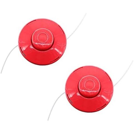 VURAHOME - Lot de 2 tête de Tondeuse pour Florabest Lidl FBS 43 B2 B1 FBK 4 A1 4-en-1 m10 x 1,25 coupeur de Brosse Coupe tête de Coupe strimmer tête Pièces et Accessoires