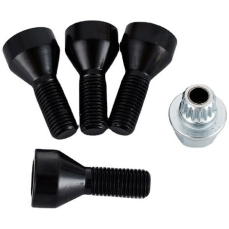 VURAHOME - Lot de 4 écrous de roue 12 mm x 1,5 mm pour BMW E46 325 E90 E39 E60 E53 OE  36136781150, 36131095390, 610-574,