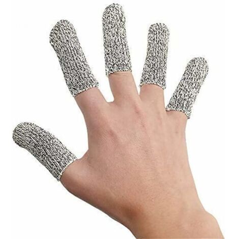 VURAHOME -Lot de 5 gants de protection anti-coupure pour les doigts, résistants aux doigts et aux doigts
