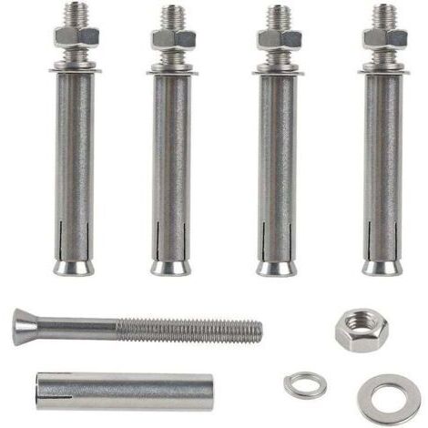 VURAHOME - M6x70mm Boulons à Expansion Hex Vis D'expansion Acier Inoxydable 304 Cheville Beton Lourd Devoir Ancrages de Fixation pour la Construction Murale 6pcs