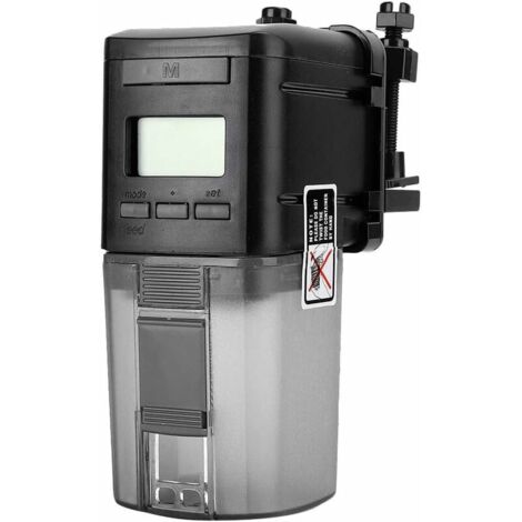 VURAHOME - Mangeoire automatique pour aquarium, alimentation automatique de poisson, avec écran LCD et réglage du temps de nourriture, pour poissons, tortues, etc. Convient pour aquarium, réservoir po