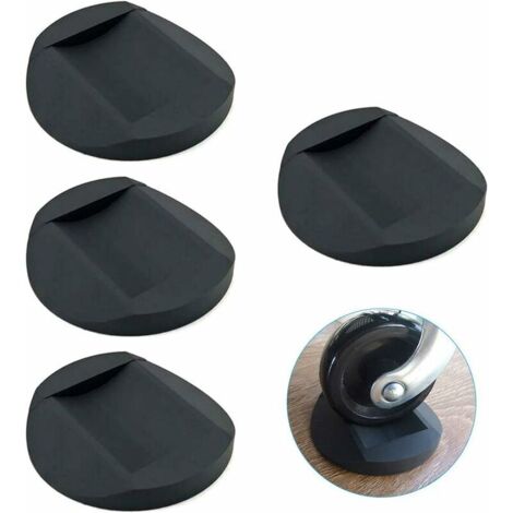 VURAHOME - Meubles Castor Cups 4 PCS, Pieds en Caoutchouc Pads Anti Dérapant Meubles Coasters, Chair Leg Floor Protectors Floor Bed Sofa Wheel Anti-Slip Pad Noir 7.5cm,Versailles