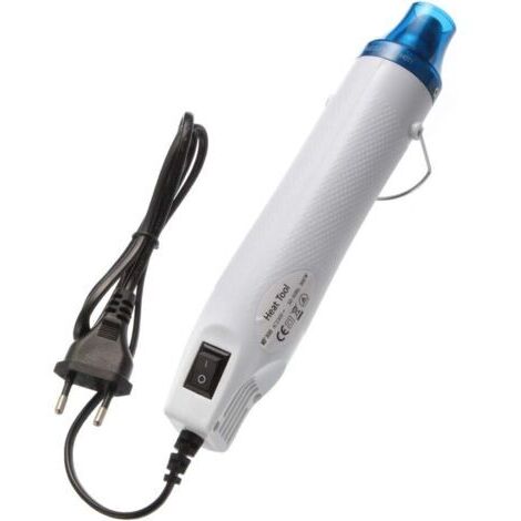 VURAHOME - Mini Pistolet à air Chaud électrique 300W Mini Shrink Heat Tool Powder Kit de Pistolet à air Chaud température Pistolet à air Chaud DIY pour séchage de la Peinture, Caoutchouc Stamp,Argile 