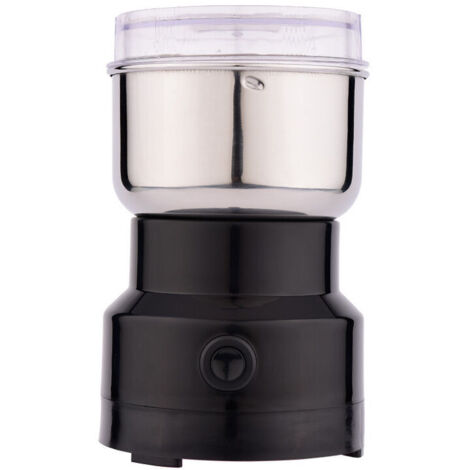 VURAHOME -Moulin à Céréales Multifonctionnel 200W 14500rpm, Moulin à Café Ultra-Fin, 200ml Broyeur à Épices Électrique Portable, Acier Inoxydable, Parfait pour Matières Sèches, Herbes, Café