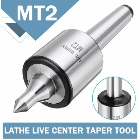 VURAHOME - MT2 0.001 précision 5000 tr / min Max tour en acier outil de cone de centre en direct Triple roulement CNC Machine de cone de centre de fraisage rotatif en direct