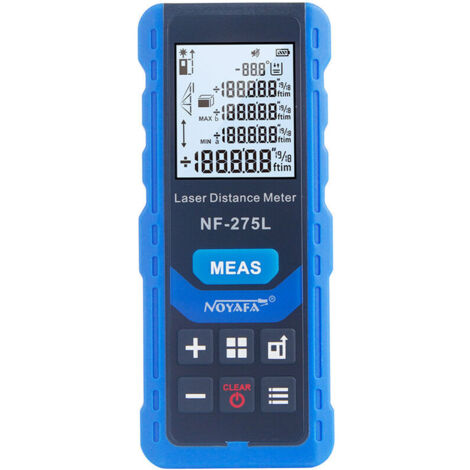 VURAHOME - NOYAFA NF-275L Télémètre Laser à Faisceau Laser Vert Intérieur Extérieur Télémètre Laser Portable Rechargeable Instrument de Mesure de Distance Électrique Longueur/Surface/Volume/Niveau/Ver