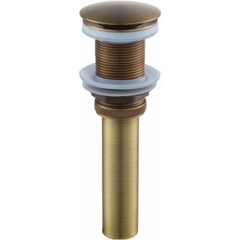VURAHOME - One Piece Pop-Up Vintage Siphon Trou Poli Bouchon De Vidange Universel Évier Robinet De Vidange pour Évier Ou Lavabo Vidange - 23.5cm8.8cm8cm