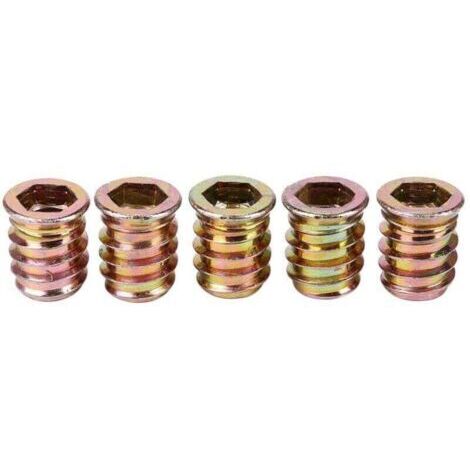 VURAHOME - Pack de de 5 insert , XU,filete M10 x 20 mm pour bois, produit qualité supérieure, durable et fiable, matériaux sélectionnés, conforme normes, easy à utiliser , satisfaction garantie -
