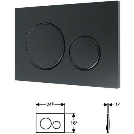 VURAHOME - Panneau Caché Jblsigma20 Noir Anneau Noir Bouton De Remplissage De Toilette -