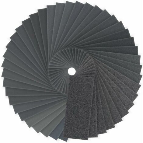 VURAHOME - Papier de Verre, 120 à 3000 Grain Papier a Poncer eau/sec Carrosserie, Bois, Métal, 9 x 3.6 Papier Abrasif (84pcs)