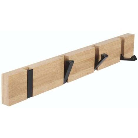 VURAHOME - Patère 4 têtes pin noir - 5five