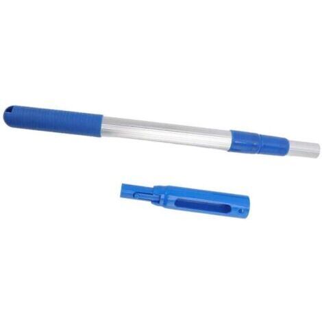 VURAHOME - Perche de piscine télescopique en aluminium à 3 sections, XU, Accessoire de nettoyage de piscine amovible -
