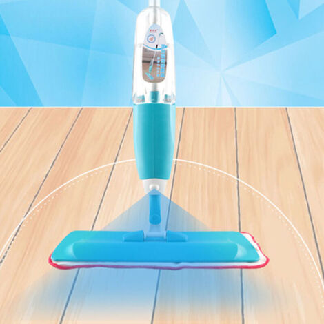 VURAHOME - Pico Spray Balai Vaporisation Serpillère en Microfibre Multifonction Mop Spray Pliable Plastique (Bleu)