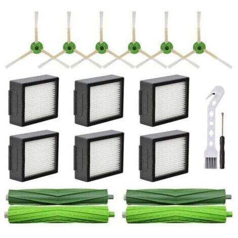 VURAHOME - PièCes de Rechange pour IRobot Roomba I3 I4 I6 I7 I8 E5 , XU,E6 E7 Robot Aspirateur Brosse LatéRale Principale Filtre HEPA -