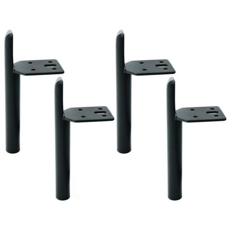 VURAHOME - Pieds de meubles pied de table métal noir pied pour meuble de bricolage utilisé pour canapé table basse armoire Accessoires de matériel de jambe de canapé de luxe léger en métal de style eu