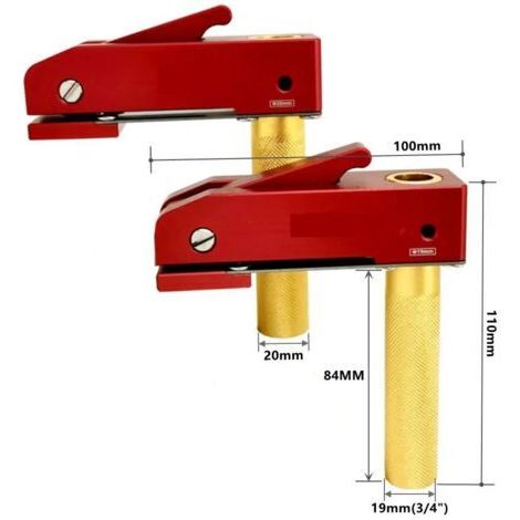 VURAHOME - Pince de maintien de Table MFT pour le travail du bois en alliage d'aluminium - 20mm