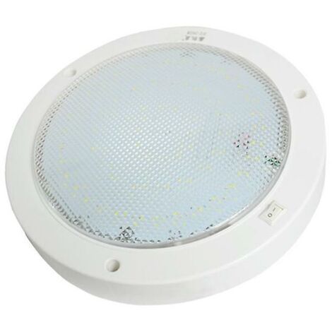 VURAHOME - Plafonnier 12v RV marine DC LED luminaires 9W surface ronde montée avec interrupteur