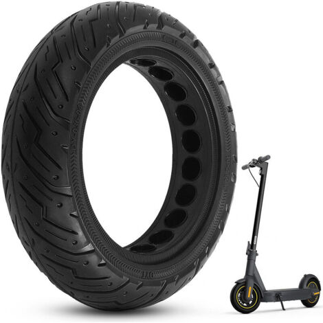 VURAHOME - Pneu en caoutchouc de haute intensité de pneu solide de 10 x 2,5 m avec remplacement de trou en nid d'abeille pour Scooter électrique Xiaomi Ninebot Max G30