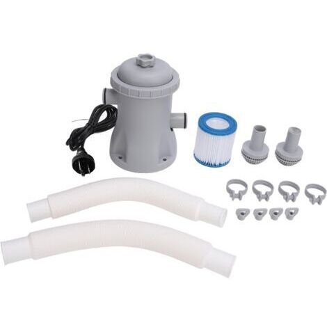 VURAHOME - Pompe de filtration pour piscine 330 gallons 24V, nettoyage et circulation, compatible 220-240V