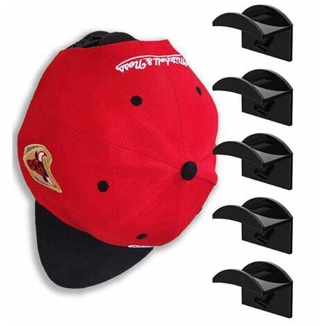 VURAHOME - Porte de Casquette,10 PCS Porte-casquettes de Baseball Casque de Baseball Adhésif Sans Perforation pour Casquettes de Baseball, Écharpes,sac à Main,placard à Serviettes