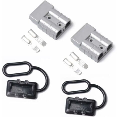 VURAHOME - Prise de connecteur de Puissance de Style de 2Pcs 50A 600V Anderson pour la remorque de treuil de rétablissement