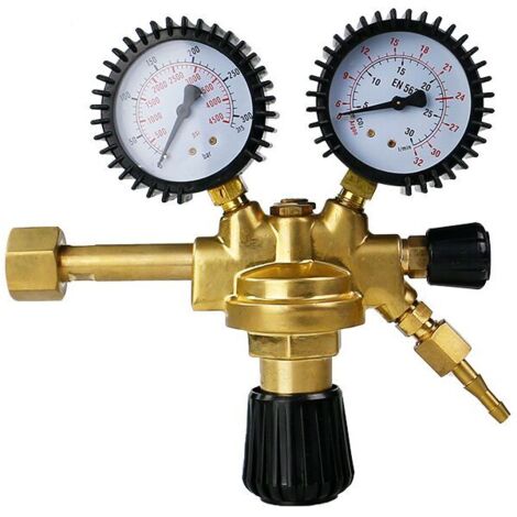 VURAHOME - Réducteur de pression Régulateur de pression pour gaz inerte argon/CO2 vers unité de soudage MIG/MAG Régulateur de pression de gaz réducteur de pression d'oxygène