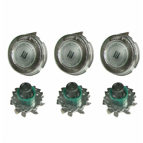 VURAHOME - Remplacement des tetes de lame de rechange pour rasoir 3Pcs pour Philips RQ11 Dual Precision 3Pcs, modele: 3Pcs
