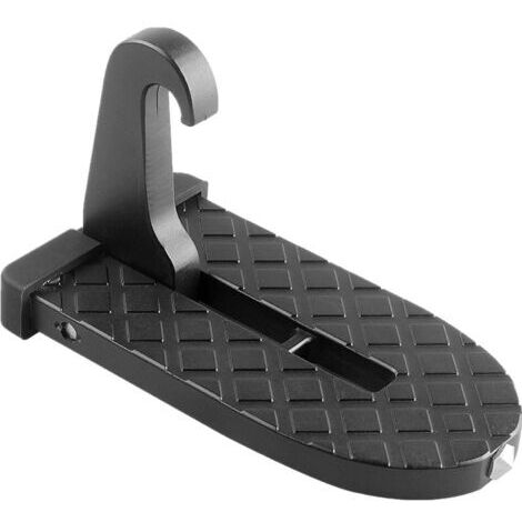VURAHOME - Repose-pieds de porte de voiture Échelle pliante Pédale à crochet en forme de U Accès facile au toit avec fonction de marteau de sécurité Accessoires de voiture pour SUV, RV, véhicule tout-
