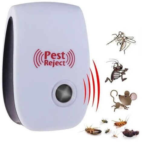 VURAHOME - Répulsif antiparasitaire à ultrasons contrô éctronique antiparasitaire souris Rat Anti rongeur insecte cafard moustique tueur d'insectes