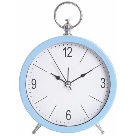VURAHOME - Réveil pour enfants silencieux rétro européen en métal réveil créatif à piles horloge de chevet pour bureau de voyage chambre à coucher en cuivre, mécanique analogique
