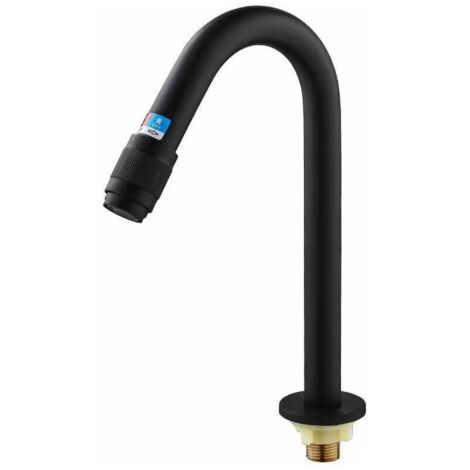 VURAHOME - Robinet Universel Monofluide Lavabo interrupteur simple robinet chaud et froid noir