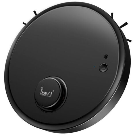 VURAHOME - Robot Aspirateur, Balayeuse Intelligente Automatique Ultra-Silencieuse pour Poils d'Animaux, Tapis Durs，noir