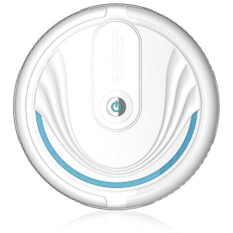 VURAHOME - Robot de balayage intelligent à forte aspiration, robot de balayage ultra-mince à chargement sans fil domestique(Blanc)