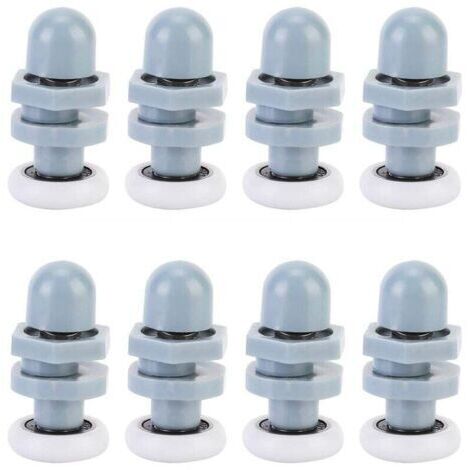 VURAHOME - Roulette Porte Coulissante Douche, Rouleau de Porte de Douche, Coureurs de Porte Douche Coulissant Piste Roulement Salle Bains pour Pièces de Fixation De Pièces De Rechange(20mm)