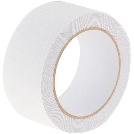 VURAHOME - Ruban antidérapant, 0,5 cm  100 cm d'adhérence d'adhérence imperméable autocollants adhésifs rouleau pour étapes d'escalier extérieur intérieur（Blanc）