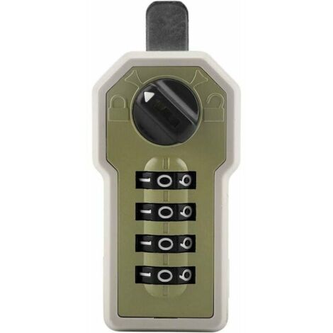 VURAHOME - Serrure à Code Mécanique avec Poignée Verrou de Porte D'entrée en Alliage de Zinc-Argent sans Clé Combinaison avec Clavier à Levier par Mot de Passe pour Portes Extérieures des Portes Avant