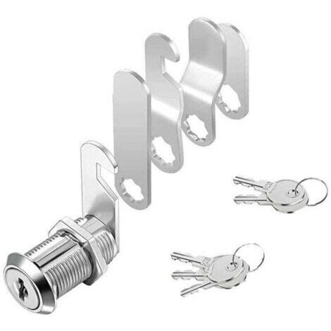 VURAHOME - Serrure de boîte aux lettres 16 mm avec 5 clés - Livré avec 5 plaques de verrouillage différentes, XU, Serrure à levier pour boîtes aux lettres, Portes d'armoire,serrure boite aux lettres -