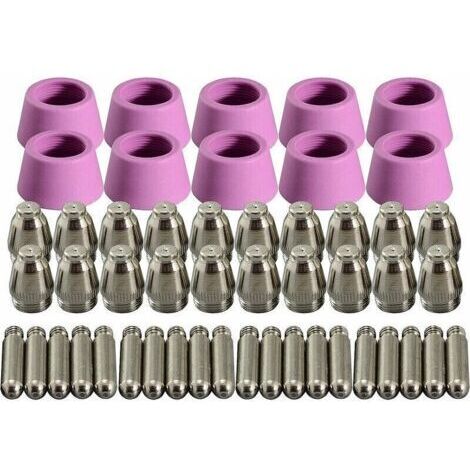VURAHOME - SG-55 AG-60 Consommables de Torche découpeur Plasma Accessoires Plasma Buse 60Amp 50pcs,de