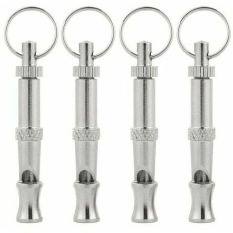 VURAHOME - Sifflet à ultrasons pour chien 4 pièces, XU, Sifflet à haute fréquence pour chien, Sifflet à ultrasons réglable pour dresser, Aboyer, S'asseoir et rappeler des chiens -