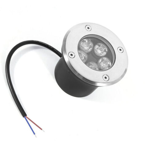 VURAHOME -Spot led extérieur encastrable 5W IP65 Spot Encastrable Led Terrasse Rond Lampe d'éclairage de jardin extérieur, pour Jardin Chemin Cour Garage, 5W(AC 85-265V) Blanc Chaud,